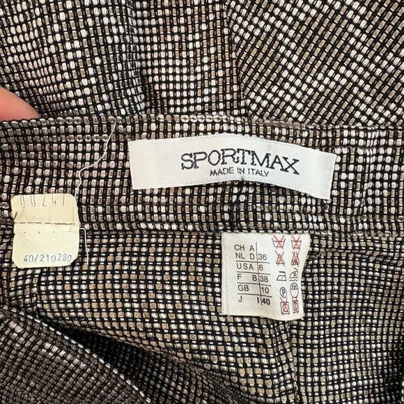 SPORTMAX Gray Pencil Vintage Skirt Midi Lenght sz 6 - Picture 5 of 15